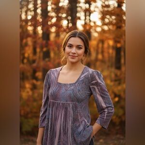 Suzie Couture Purple Knit Top